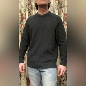 lululemon athletica Charcoal Textured Knit Crewneck Sweater